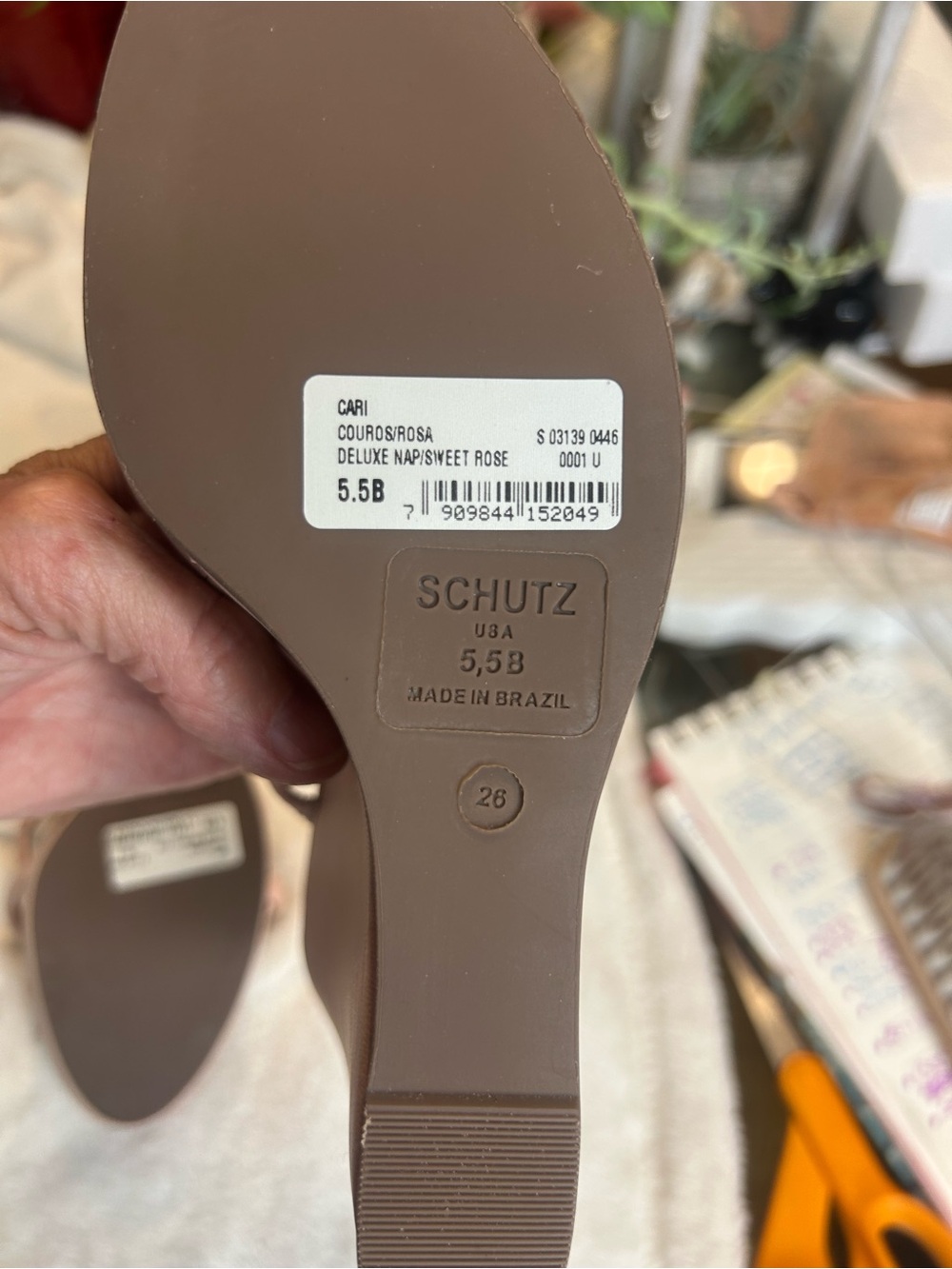 SCHUTZ Blush Nude Strappy Heeled Sandals - Picture 6 of 6